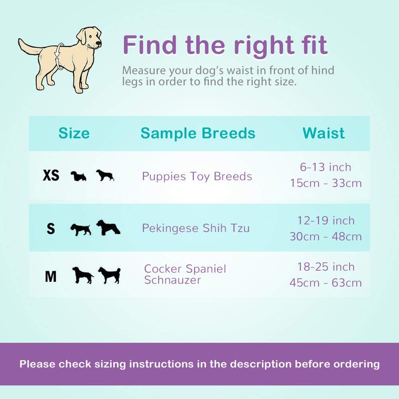 Flying Paws Male Dog Diapers - Absorbent Dog Wraps Belly Bands for Dogs with Leak Protection, Excitable Urination, Incontinence, or Male Marking, X-Small 60 Pcs - Image 5